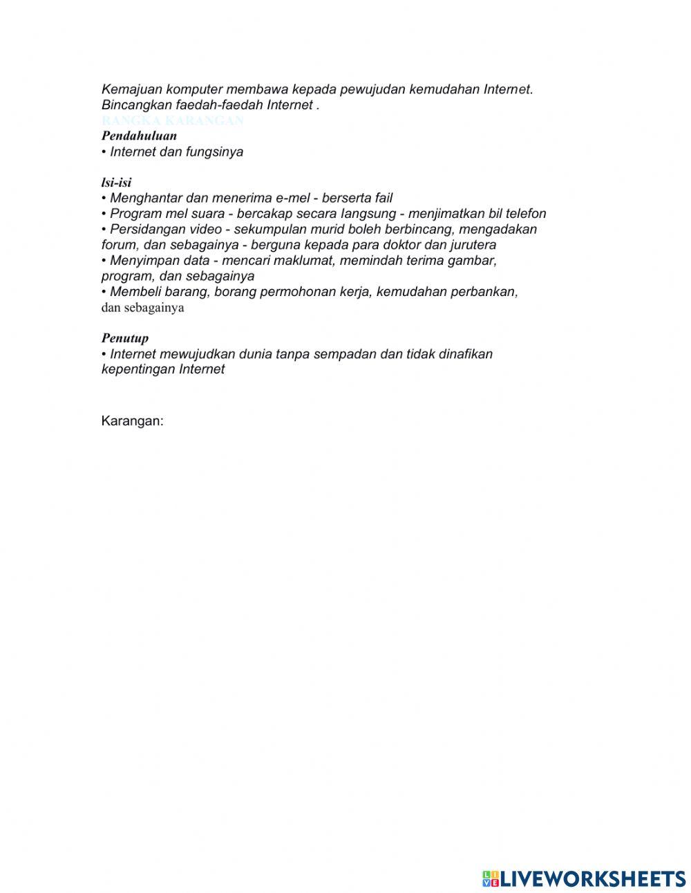 Penulisan-Faedah internet