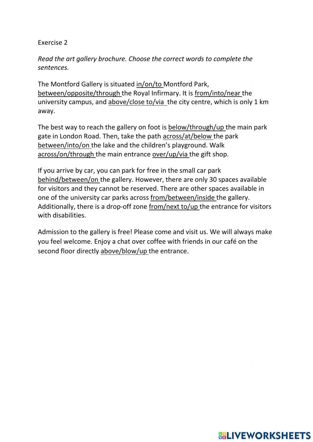 IE3, Unit 3, Grammar and Vocabulary, Exercise 2