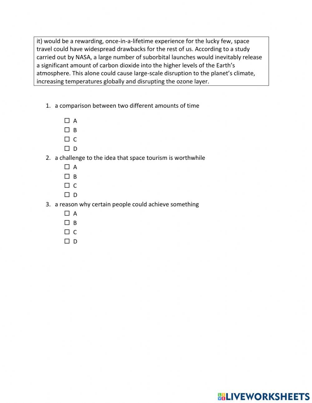 IE2, Unit 3, Reading, Exercise 3