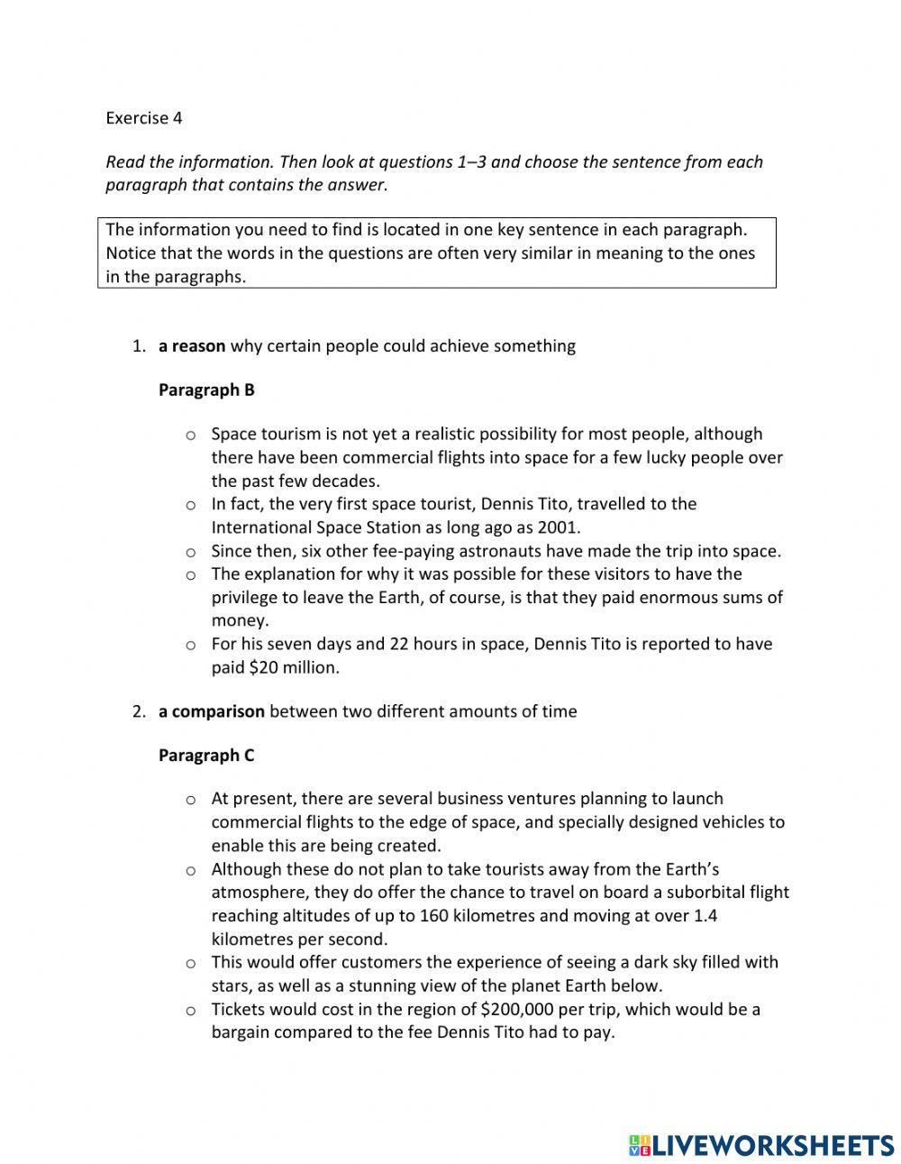 IE2, Unit 3, Reading, Exercise 4