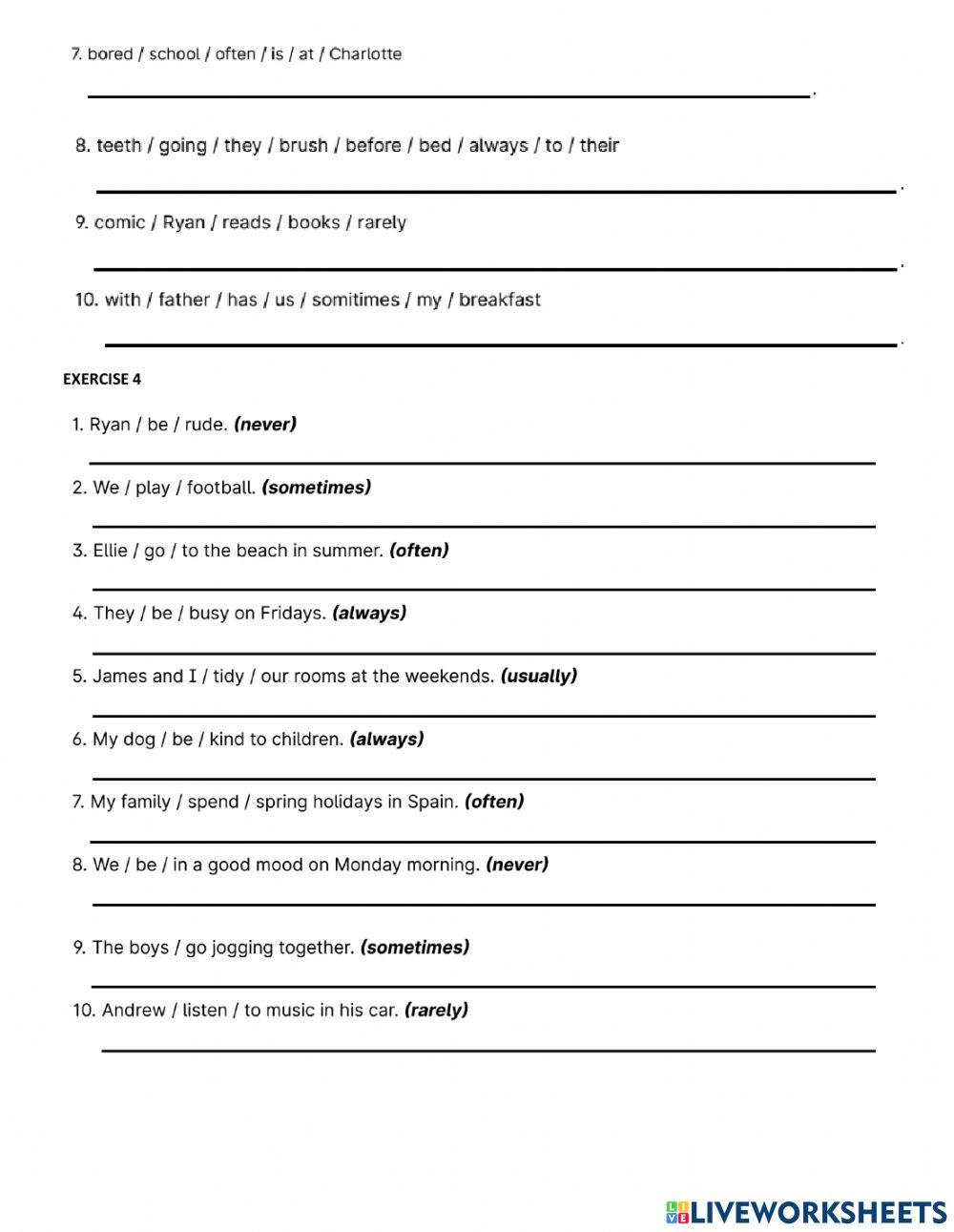 Lop 4- adverbs of frequency