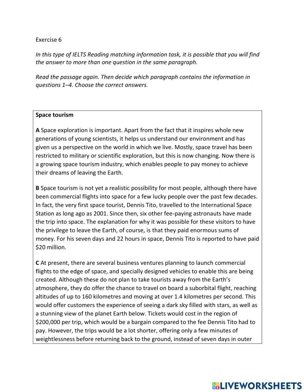 IE2, Unit 3, Reading, Exercise 6