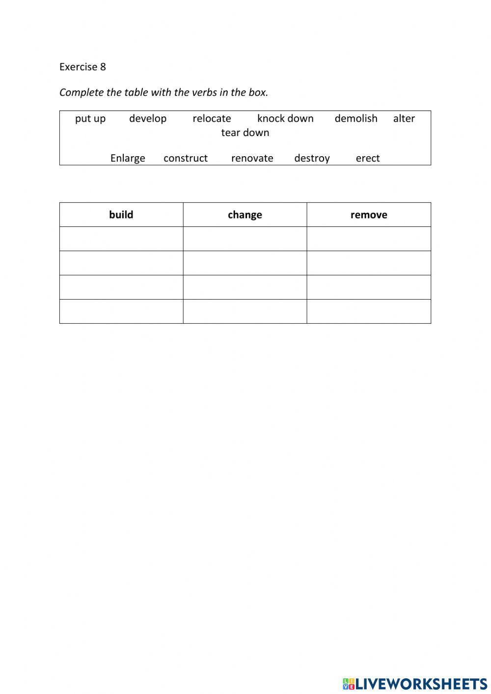 IE3, Unit 3, Grammar and Vocabulary, Exercise 8