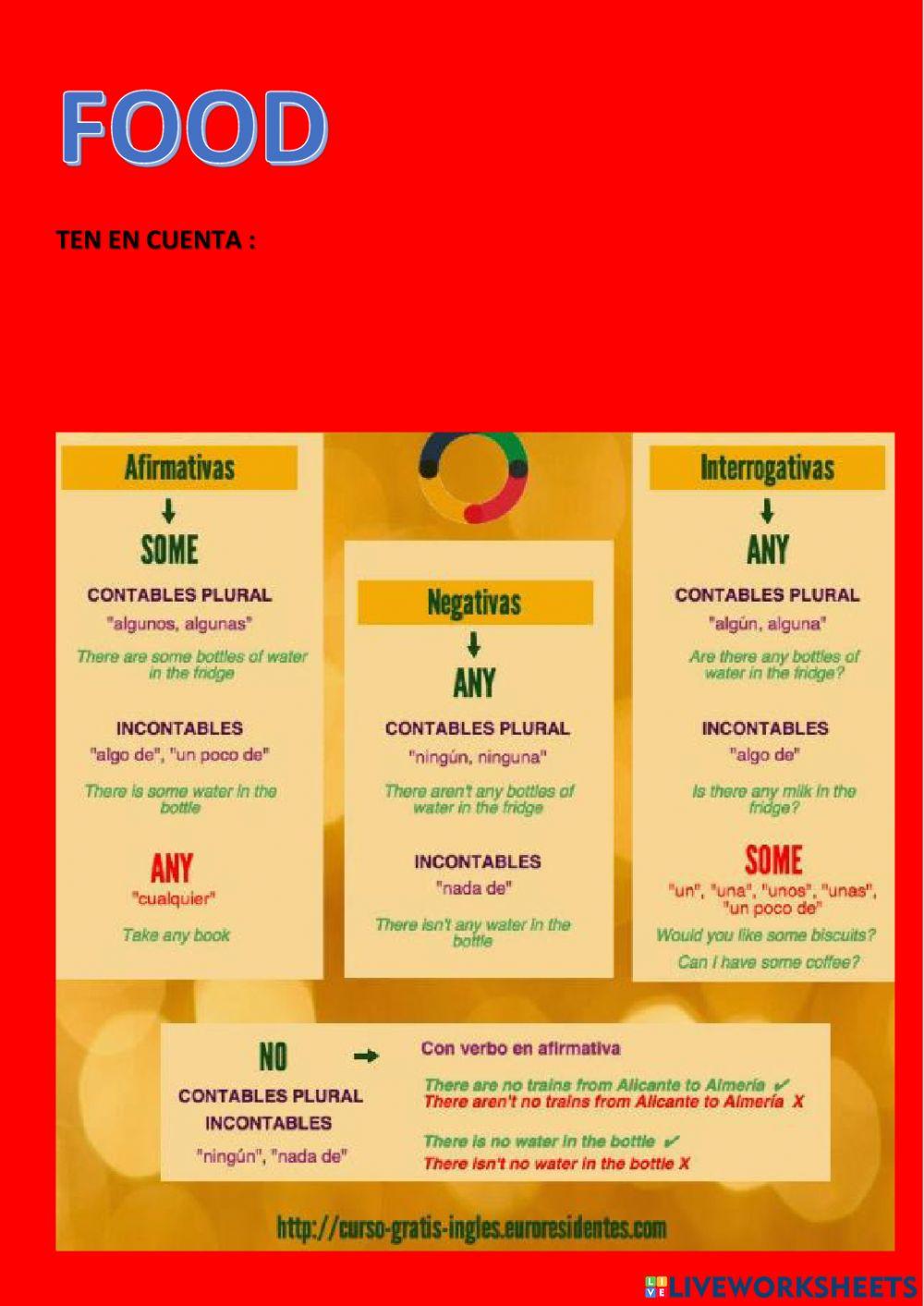 Foo: contables e incontables Foo: contables e incontables