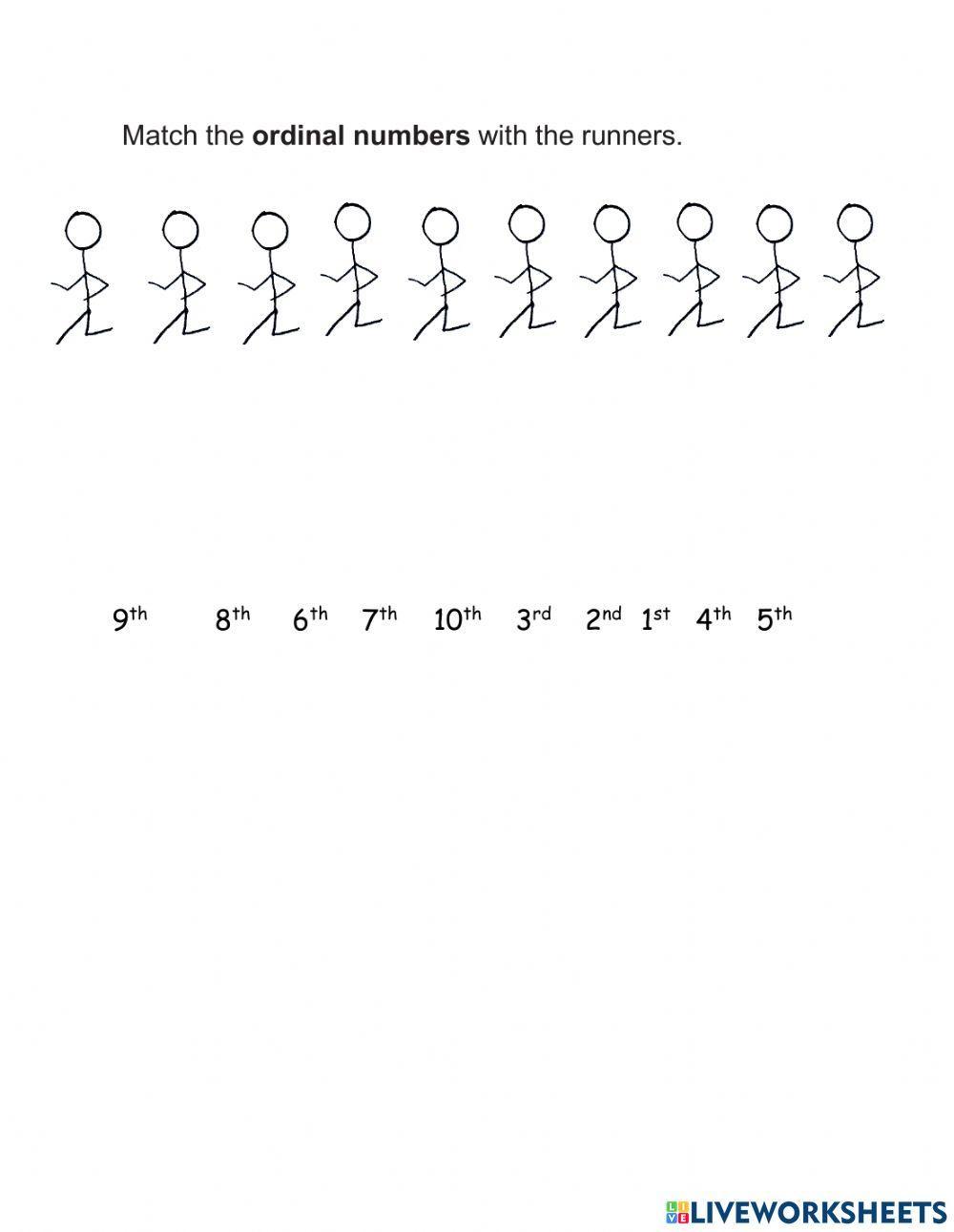 2250642 Ordinal numbers Leki Wangmo LiveWorksheets
