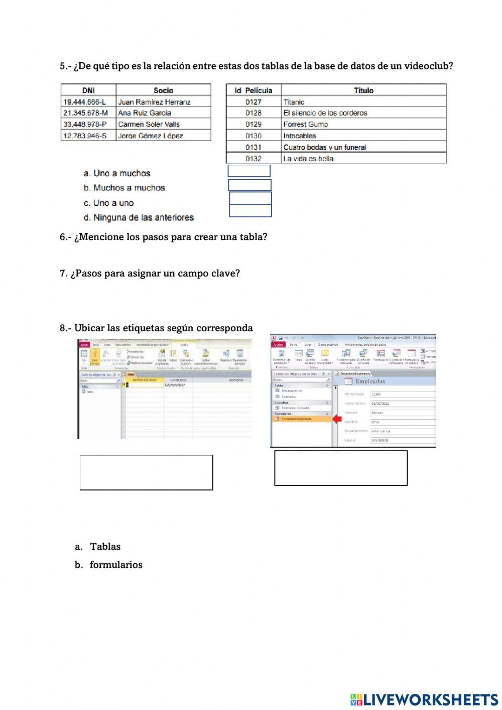 Bases de Datos- Microsoft Access