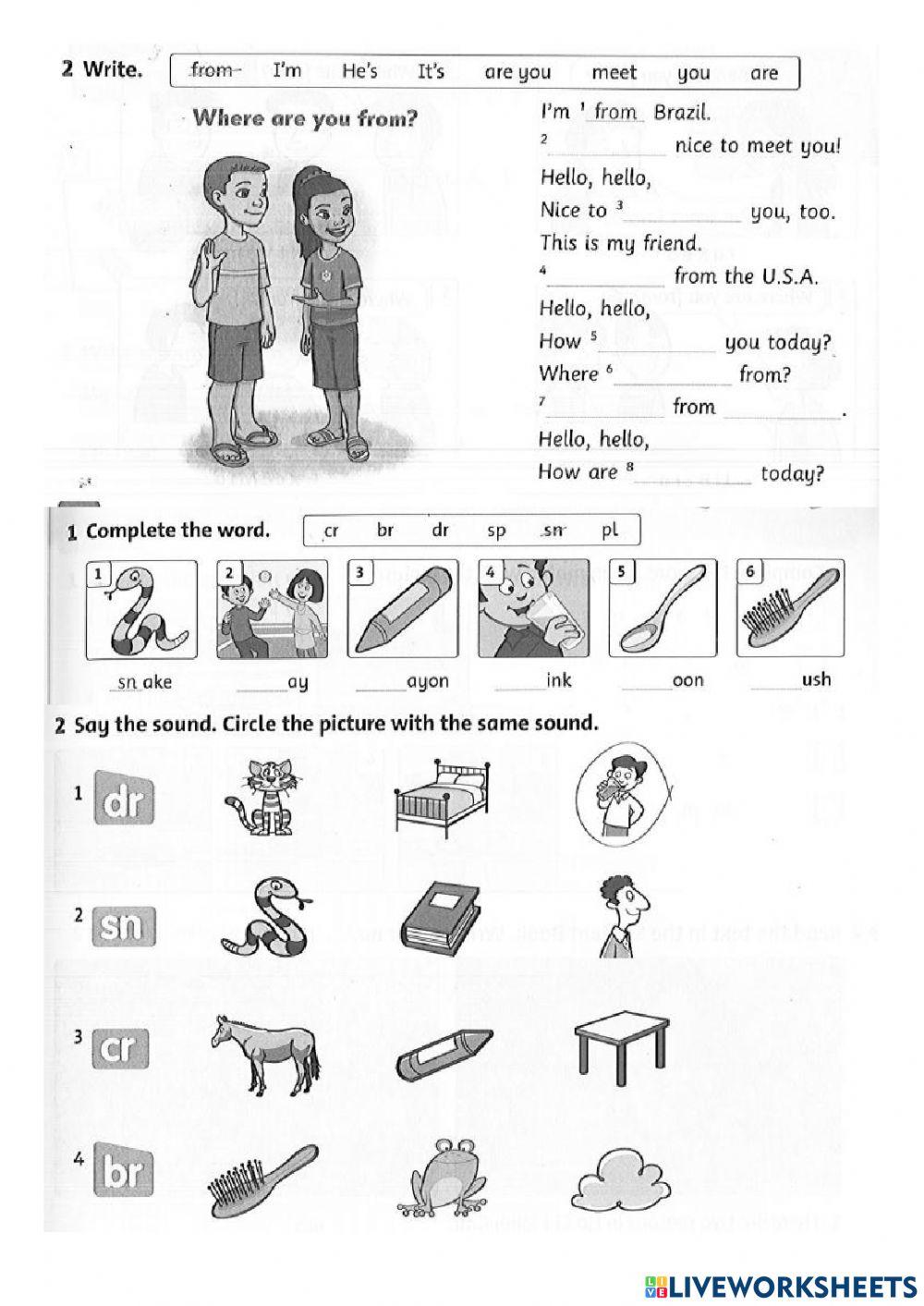 Ôn thi HK I - Anh văn lớp 4