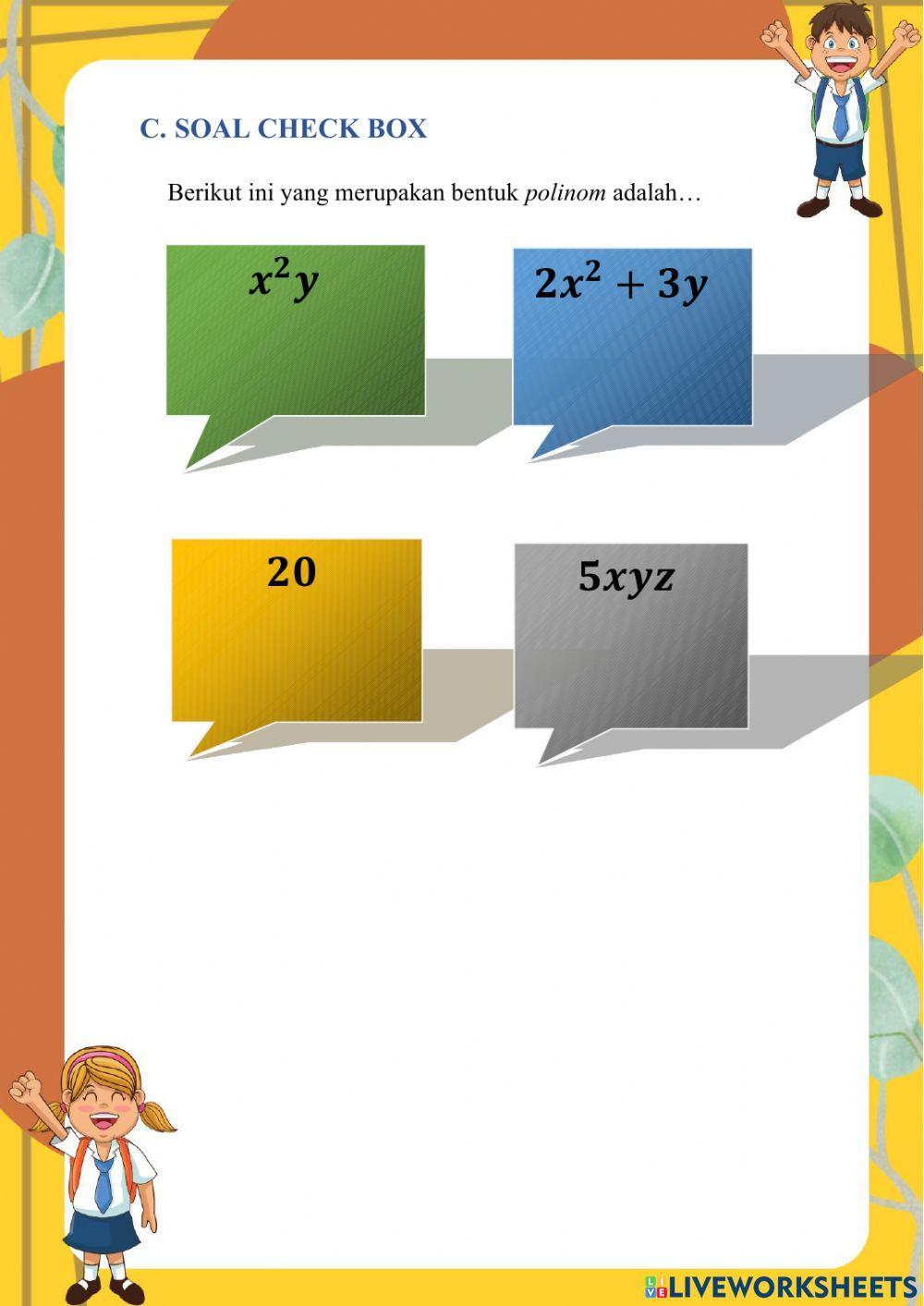 LKPD Menyederhanakan Bentuk Aljabar