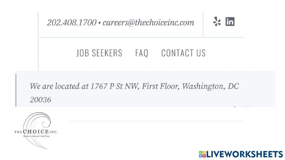 The Choice staffing - website