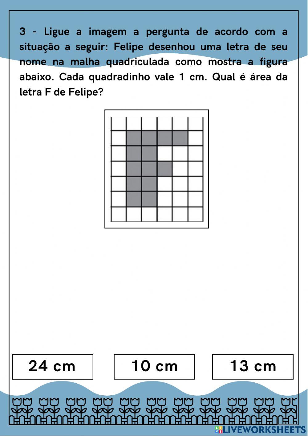 Áreas de figuras construídas em malhas quadriculadas