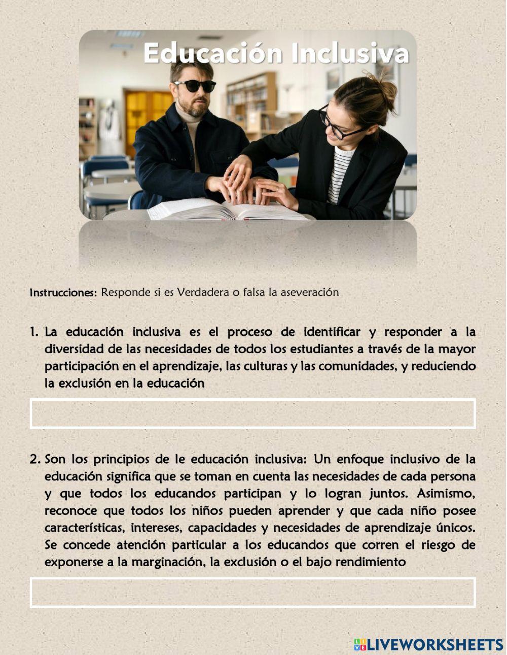 Educación inclusiva