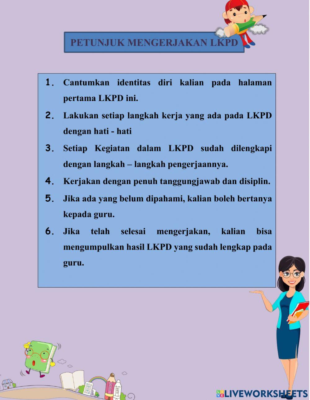 LKPD Operasi Hitung Bilangan Bulat dan Bilangan Pecahan