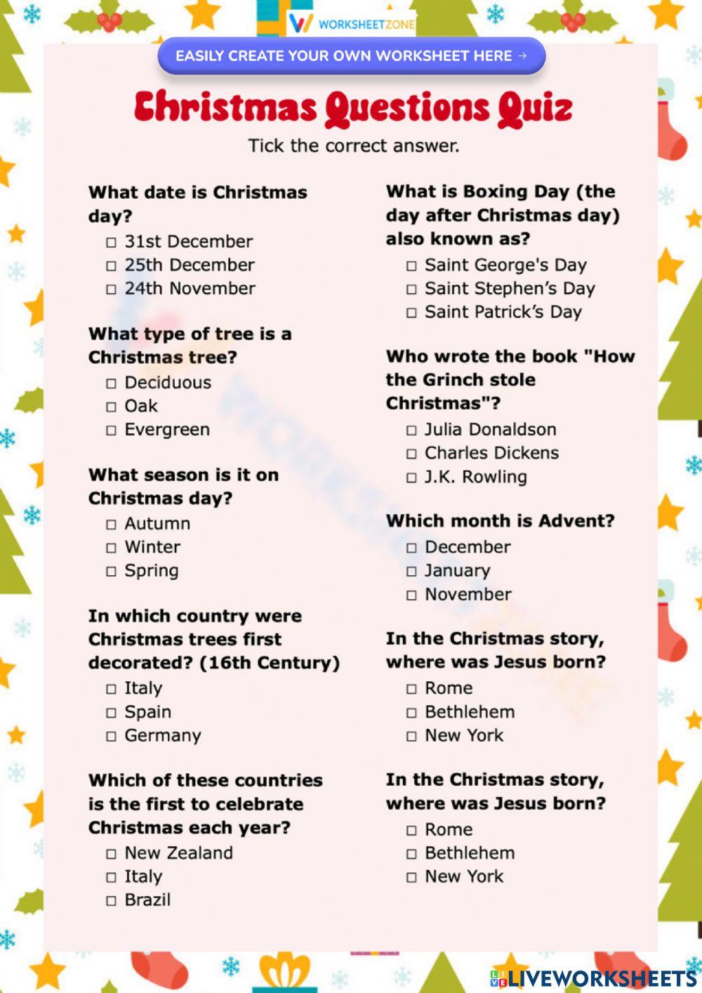 Christmas Quiz