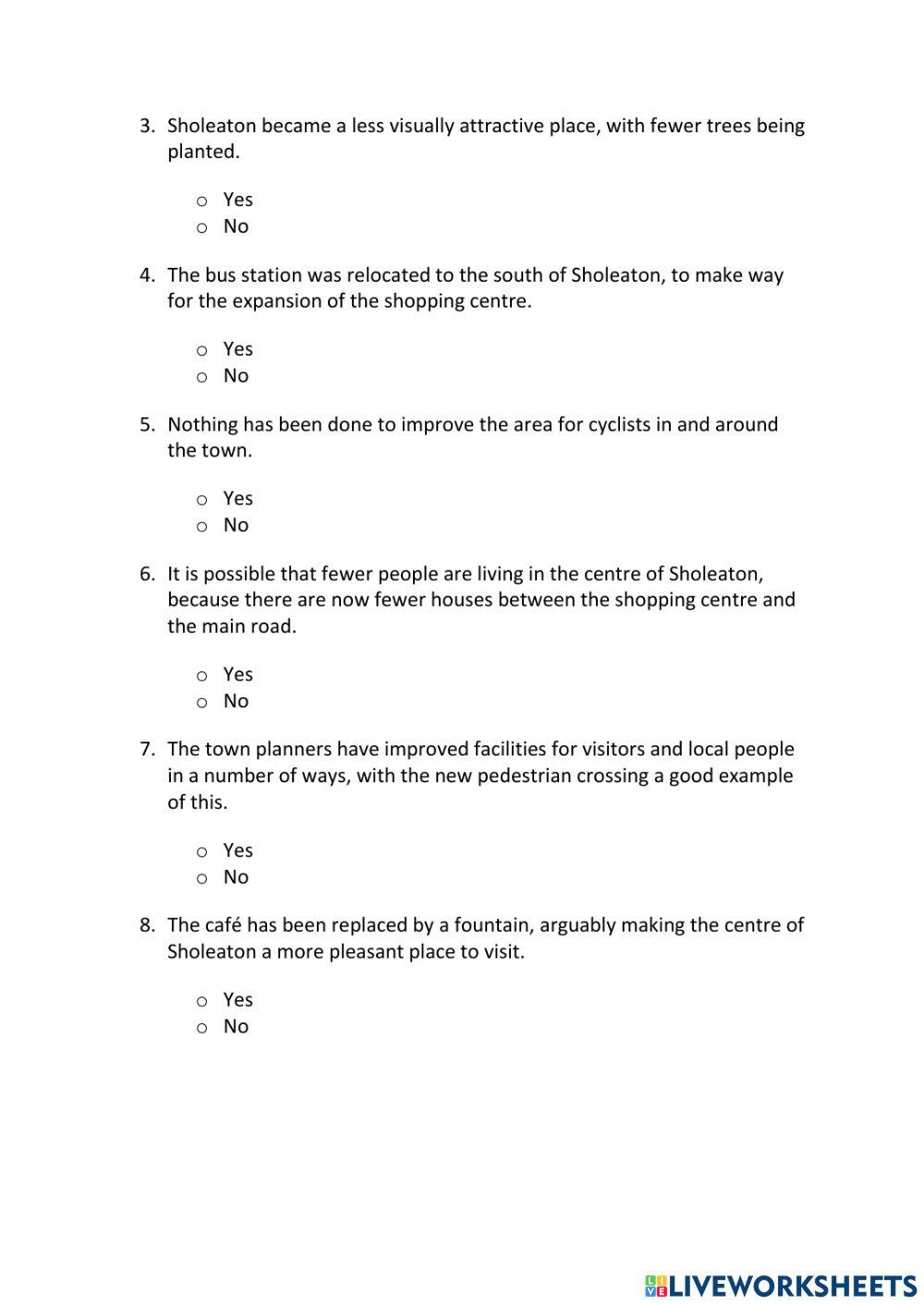 IE3, Unit 3, Writing, Exercise 1