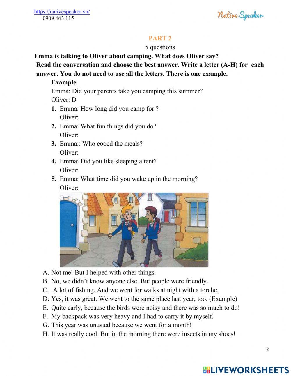 Reading and writing test 3 practice 3