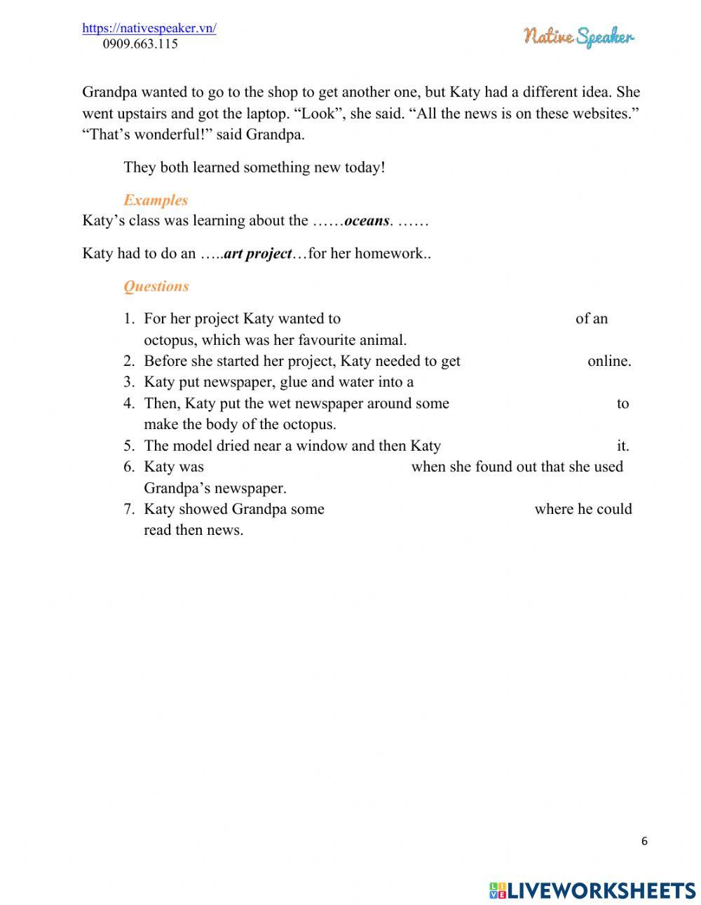 Reading and writing test 3 practice 3