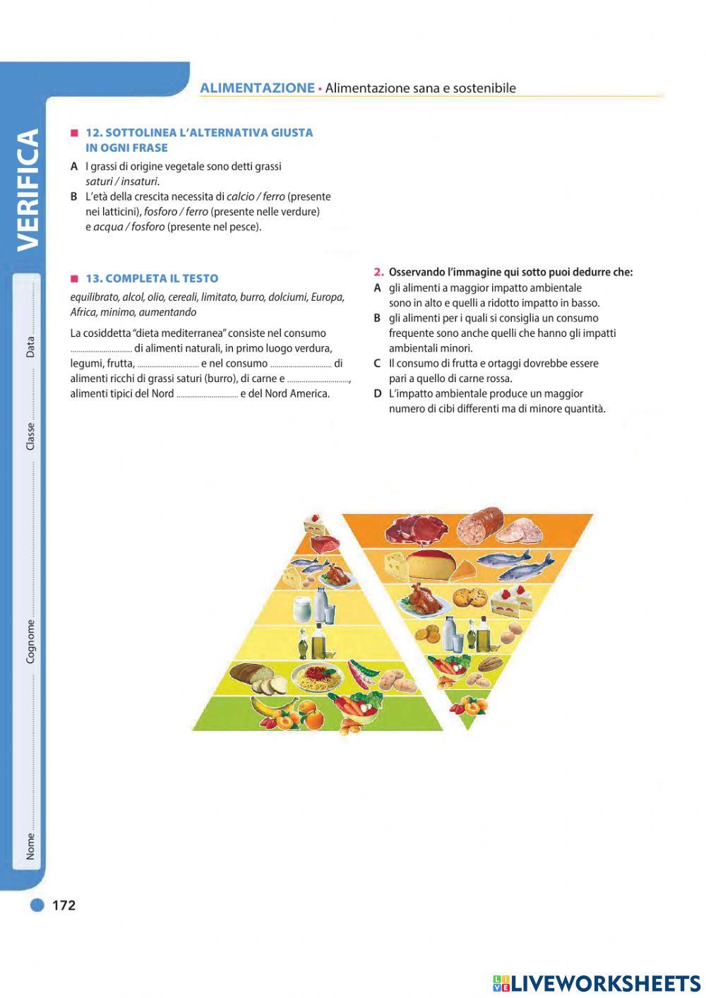Nutrizione, latte, alimentazione sana, piramide alimentare