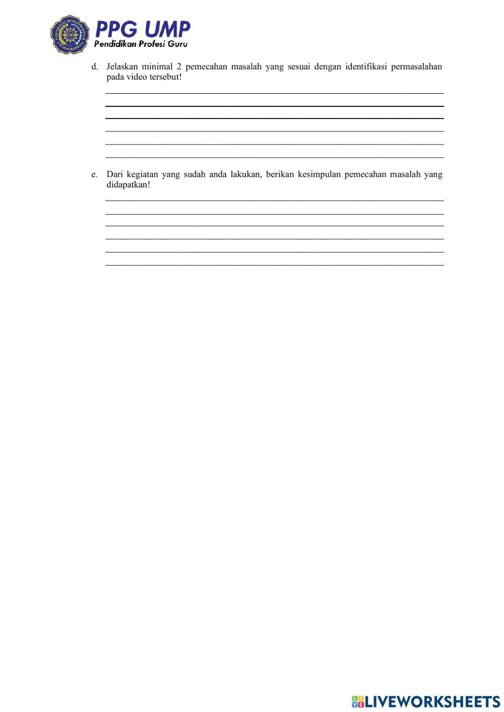 Perubahan lingkungan