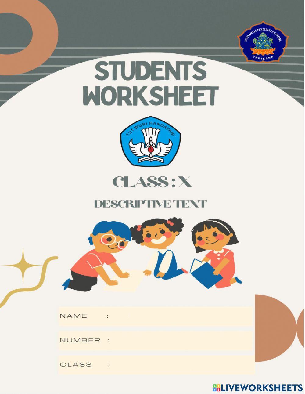 2251223 descriptive text worksheet vidyaptr