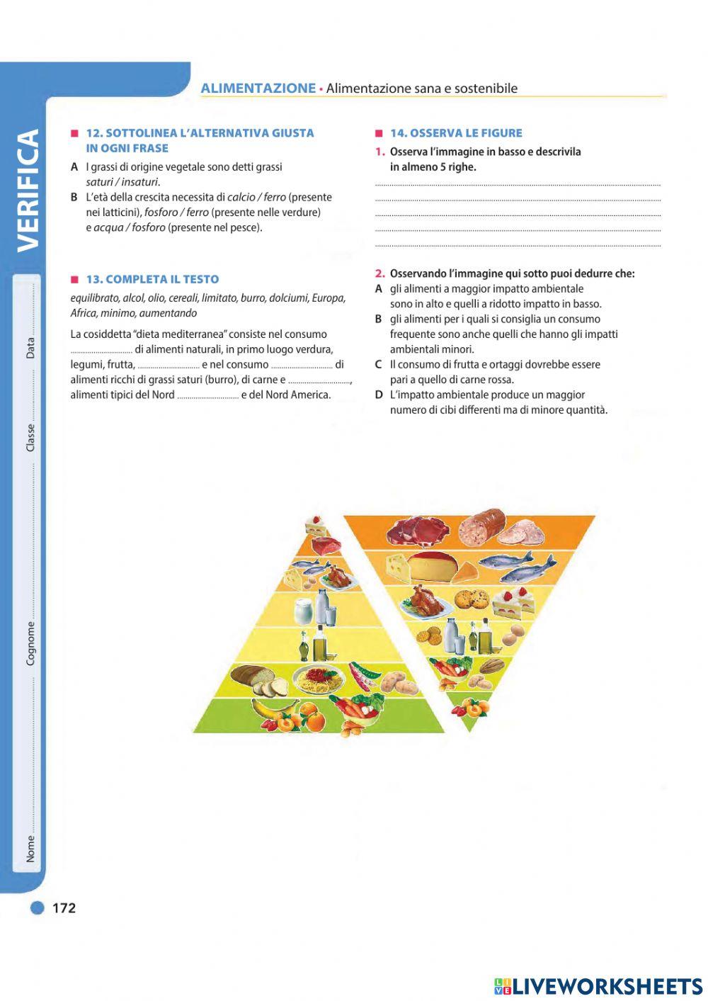 Nutrizione, latte, alimentazione sana, piramide alimentare