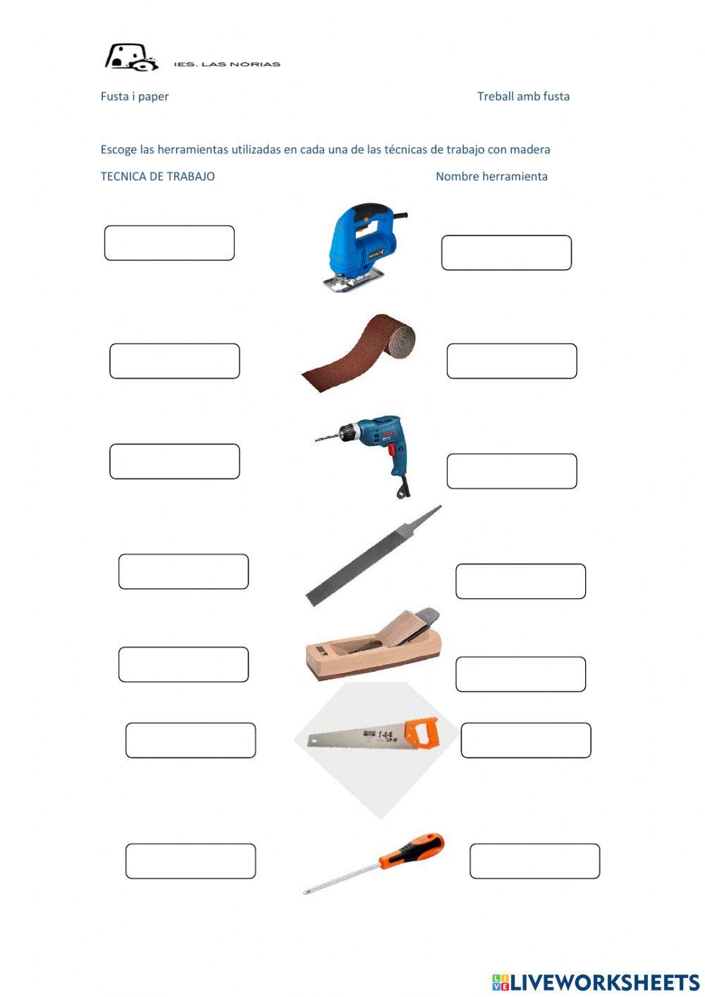 Cuestionario Treball amb fusta