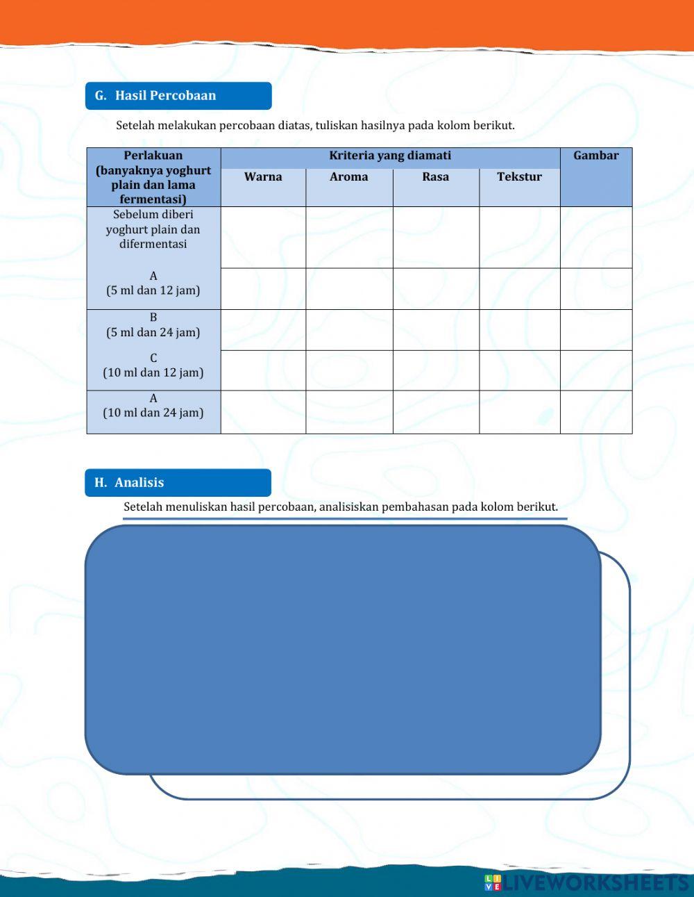 E-lkpd bioteknologi pangan-yoghurt jamu beras kencur