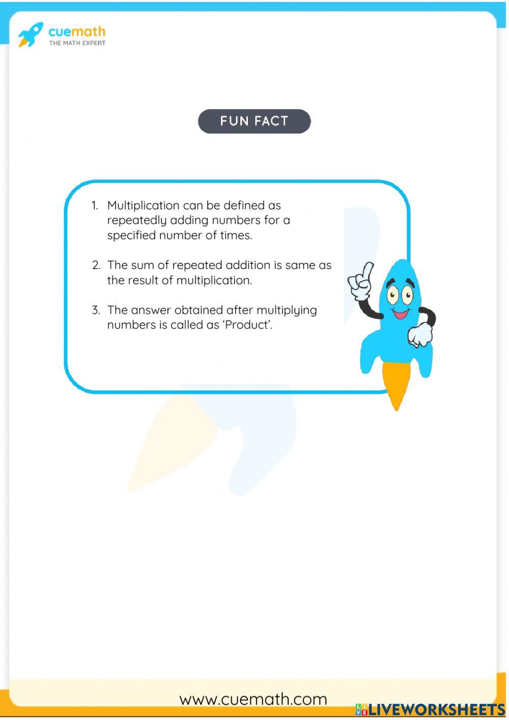 Multiplication as repeated addition