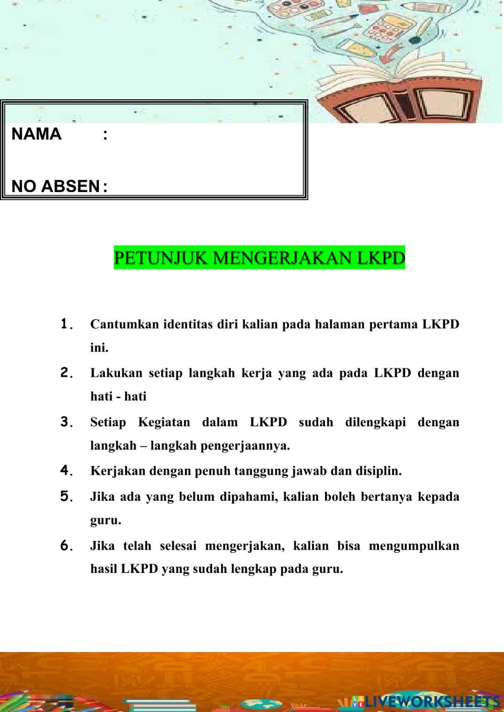 LKPD Materi Disiplin Belajar