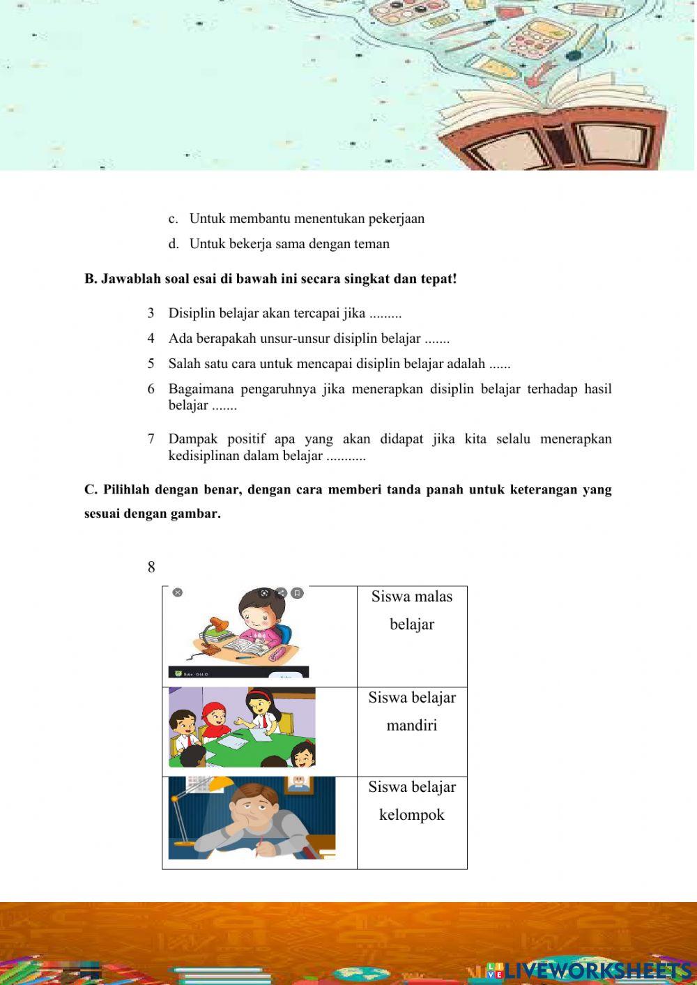 LKPD Materi Disiplin Belajar