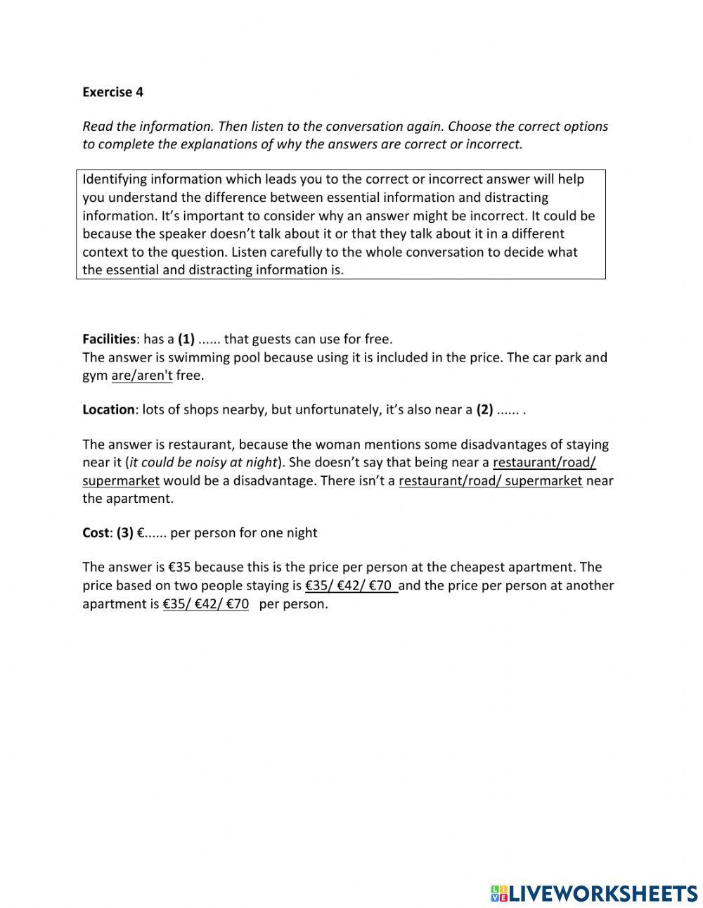 IE2, Unit 3, Listening, Exercise 4