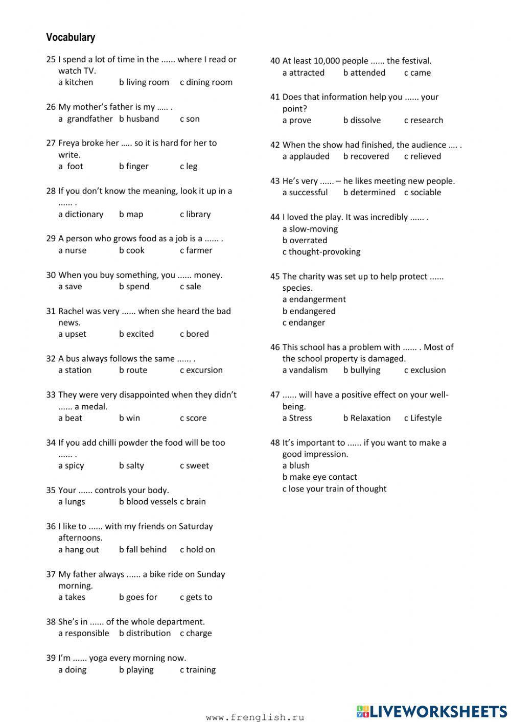 Perspectives General Placement Test