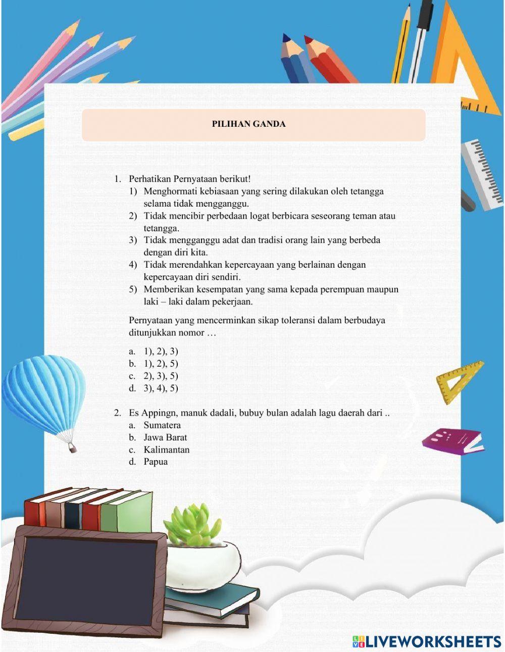 E-LKPD Kebhinekaan Indonesia