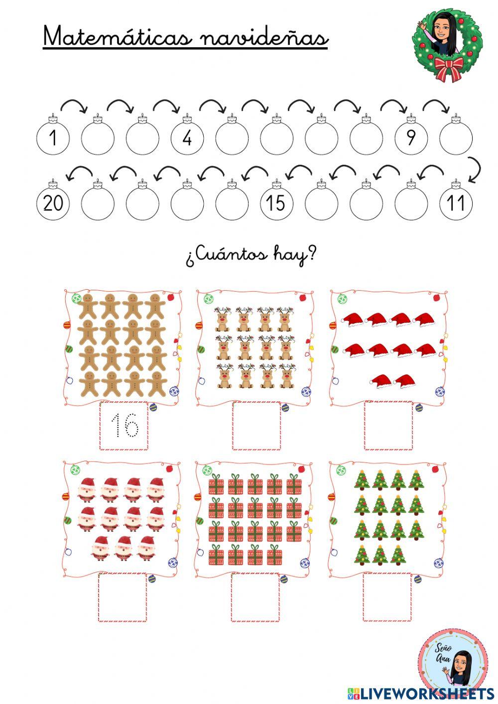 Matemáticas navideñas 1