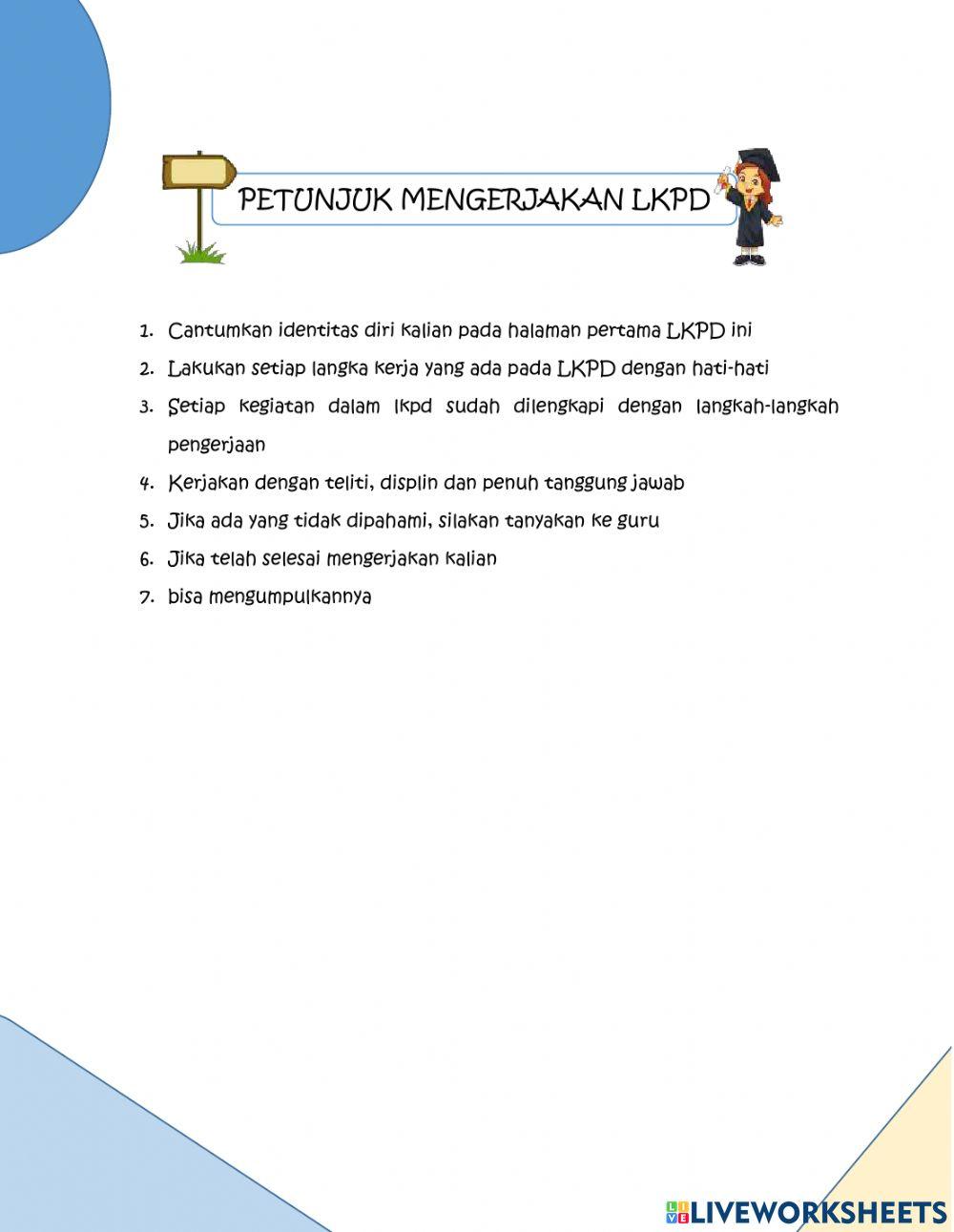 Lkpd materi kebutuhan manusia