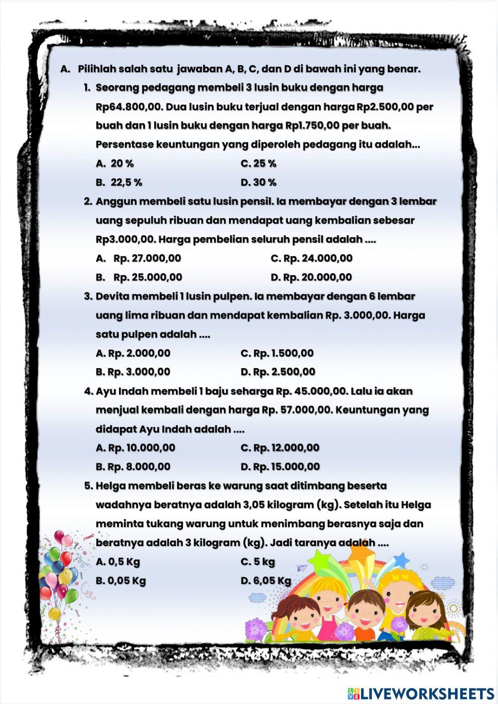 Tuayu Chandy Pradha-Aritmatika Sosial