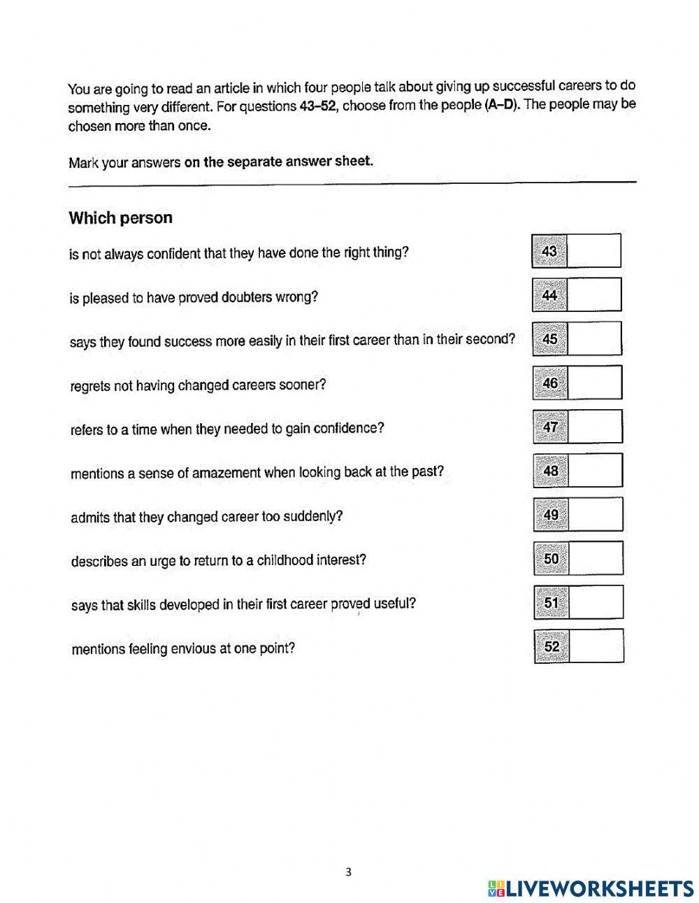 S8-Winter Break-FCE Practice