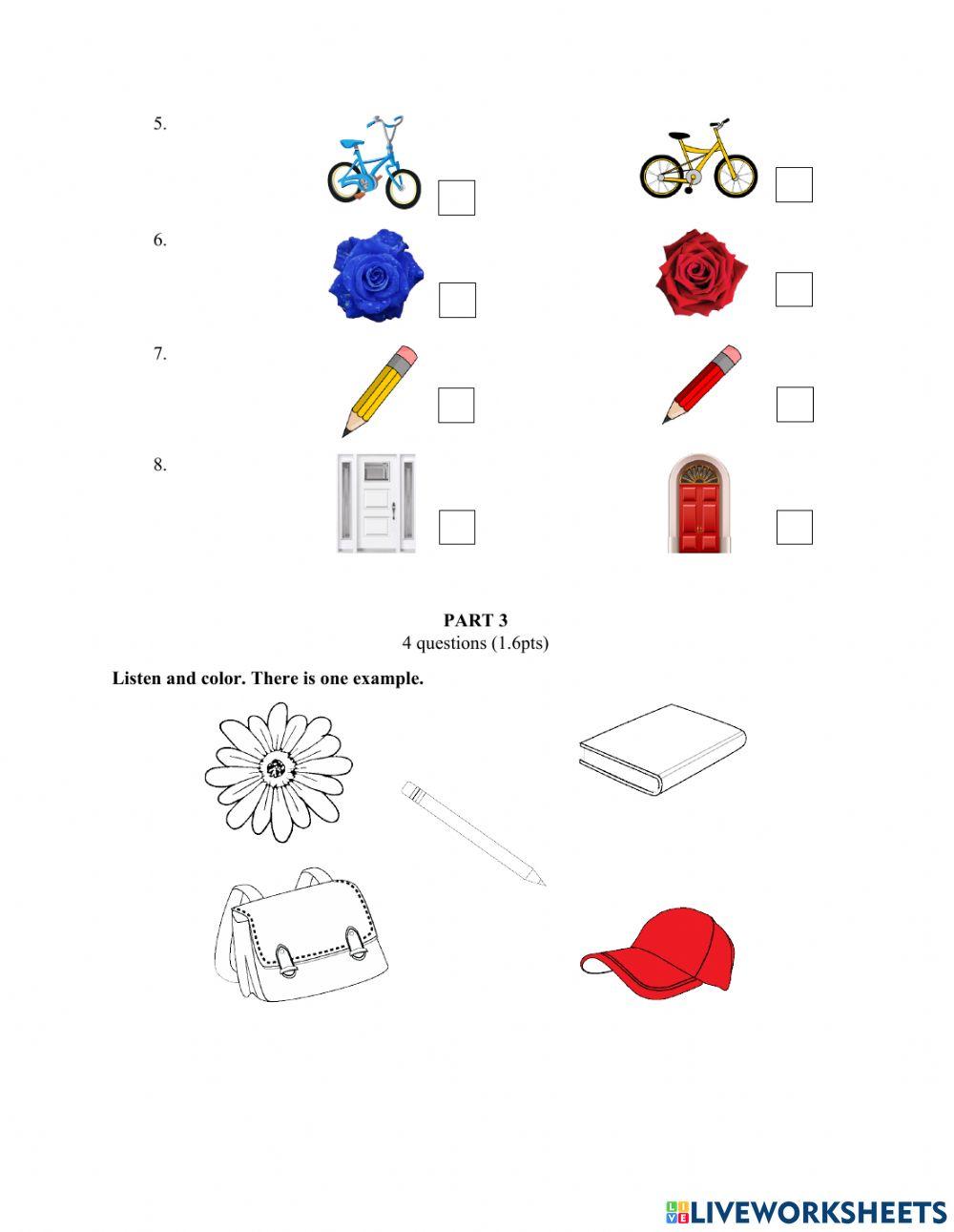 Smart start 1 unit 3 test