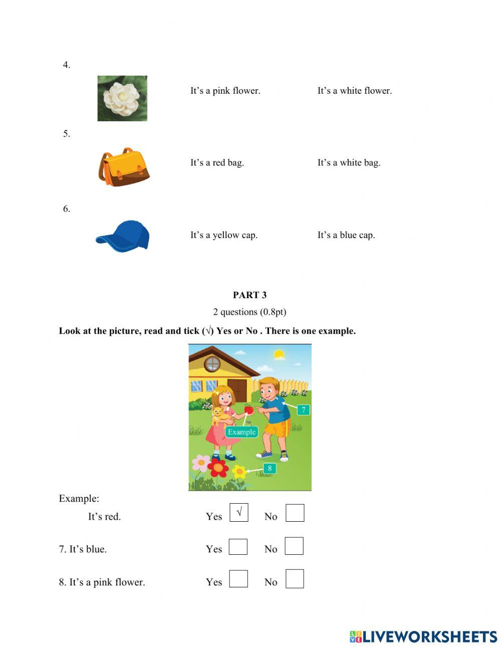 Smart start 1 unit 3 test