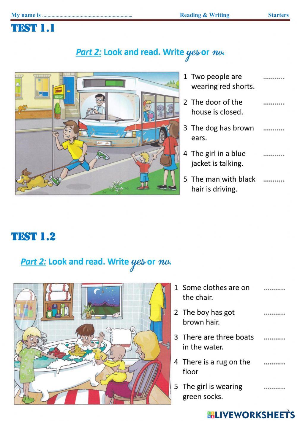 Starter - Reading n writing - Part 2