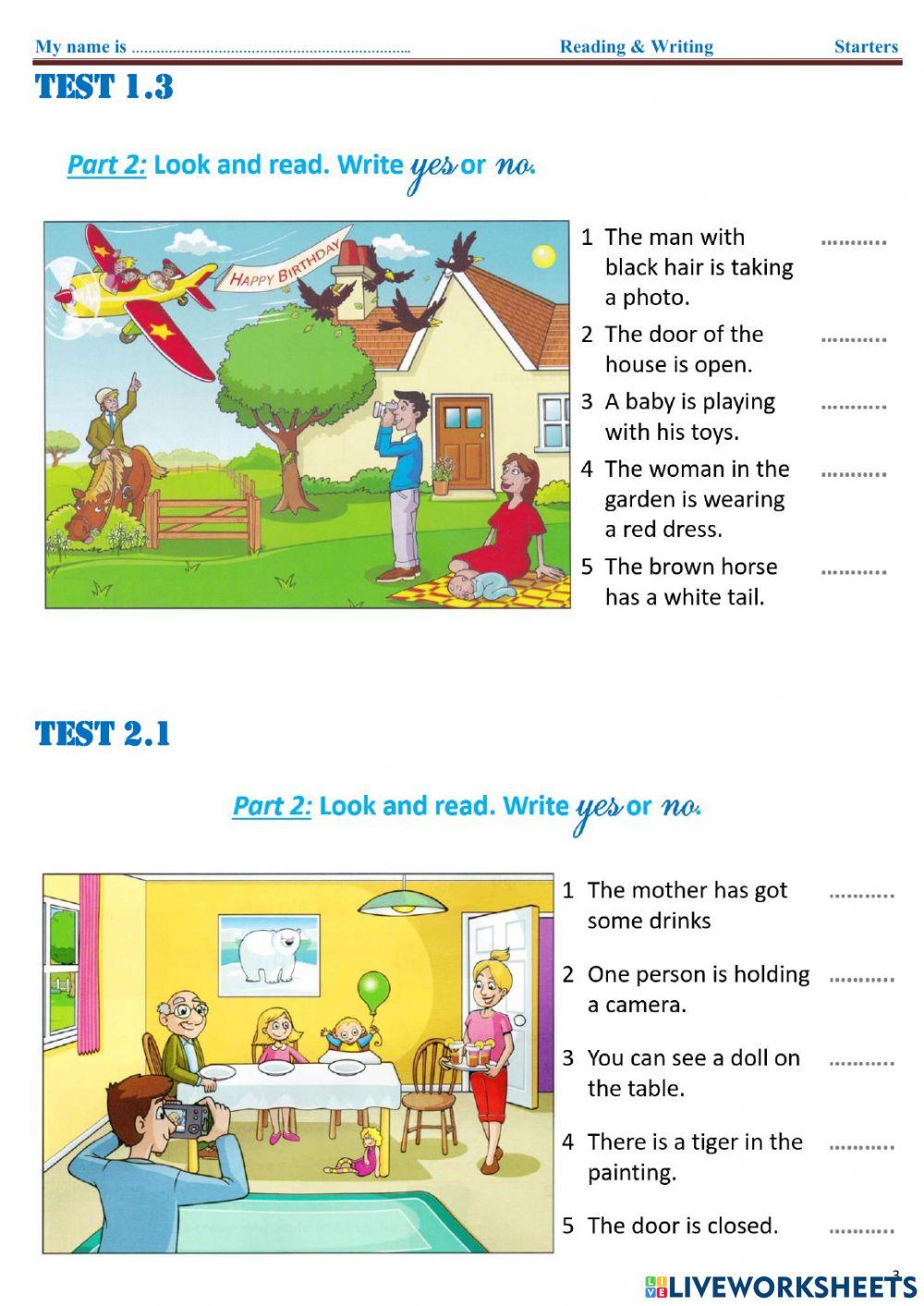 Starter - Reading n writing - Part 2