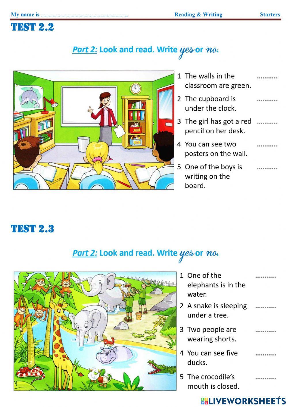 Starter - Reading n writing - Part 2