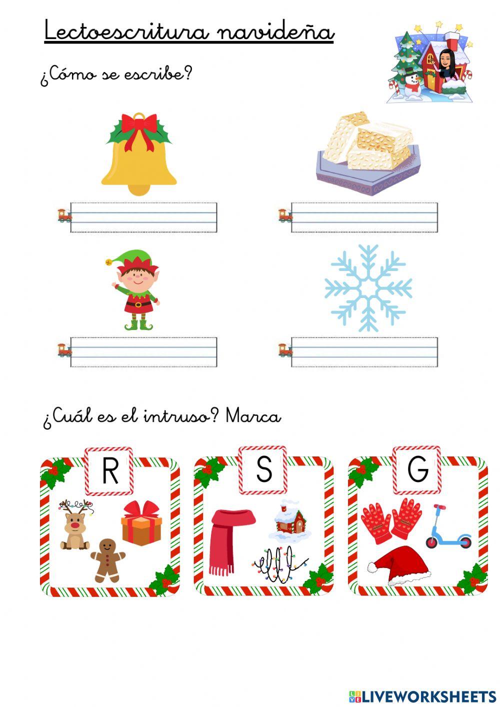 Lectoescritura navideña
