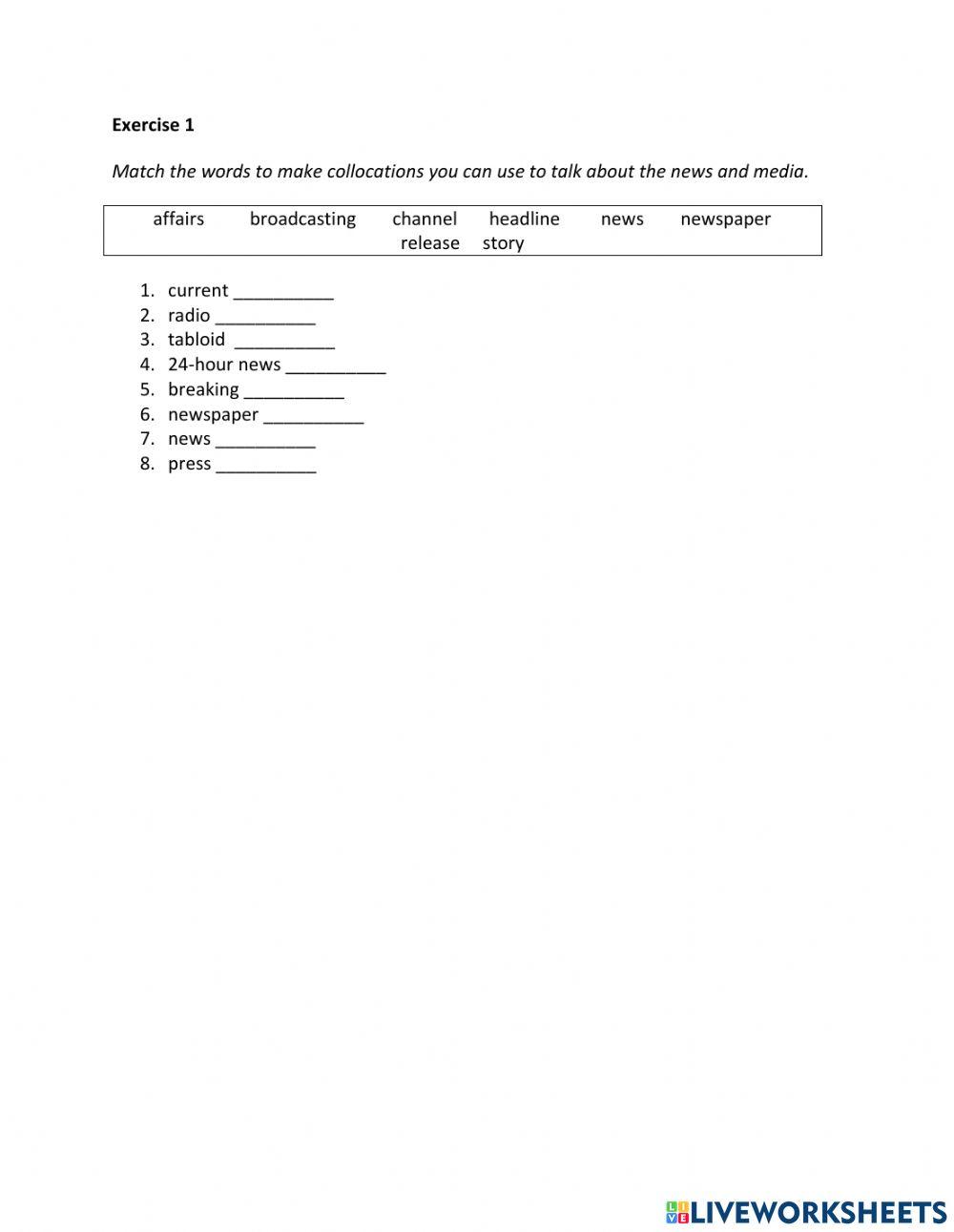 IE2, Unit 3, Speaking, exercise 1