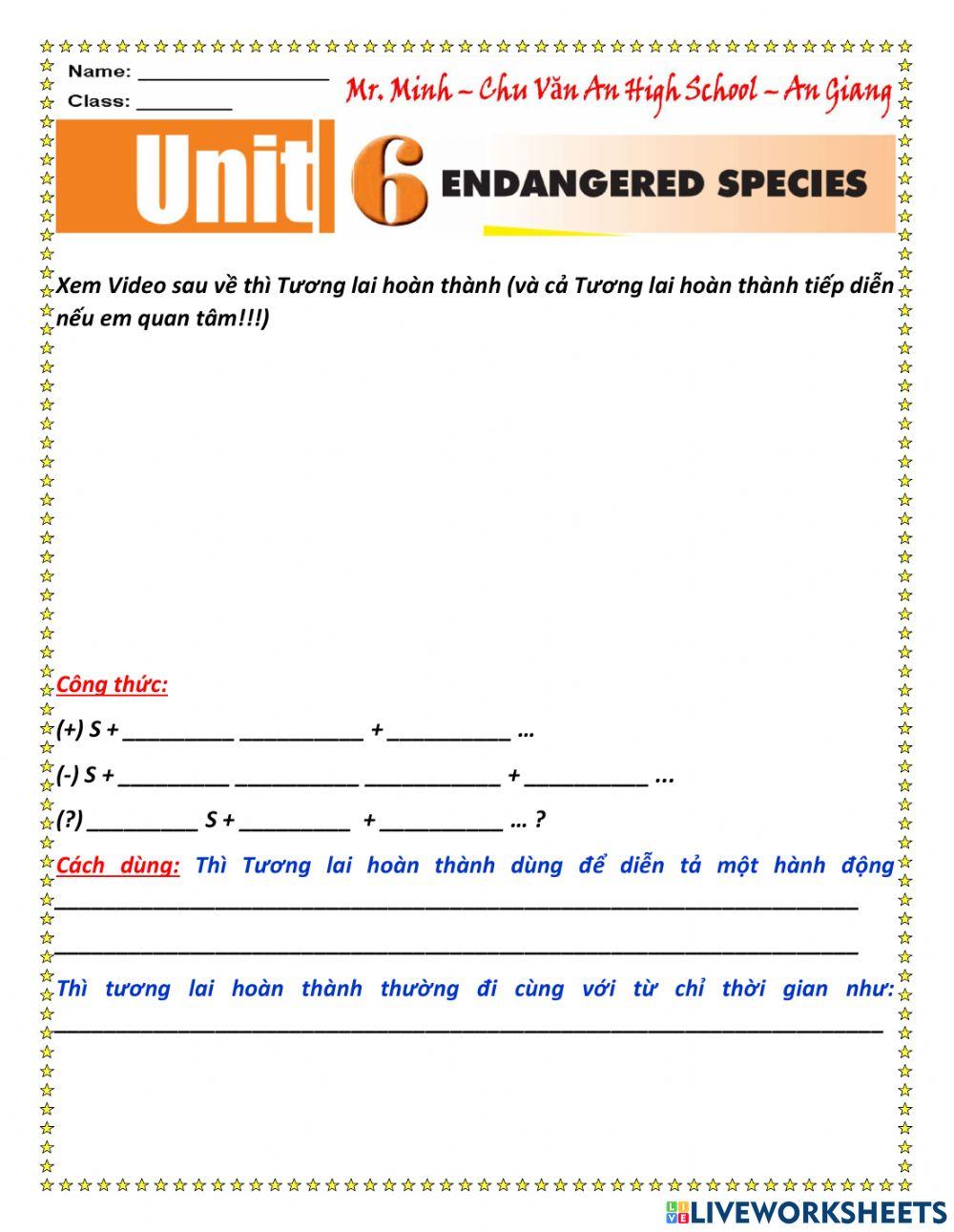 English 12 - Unit 6 - Getting Started and Language