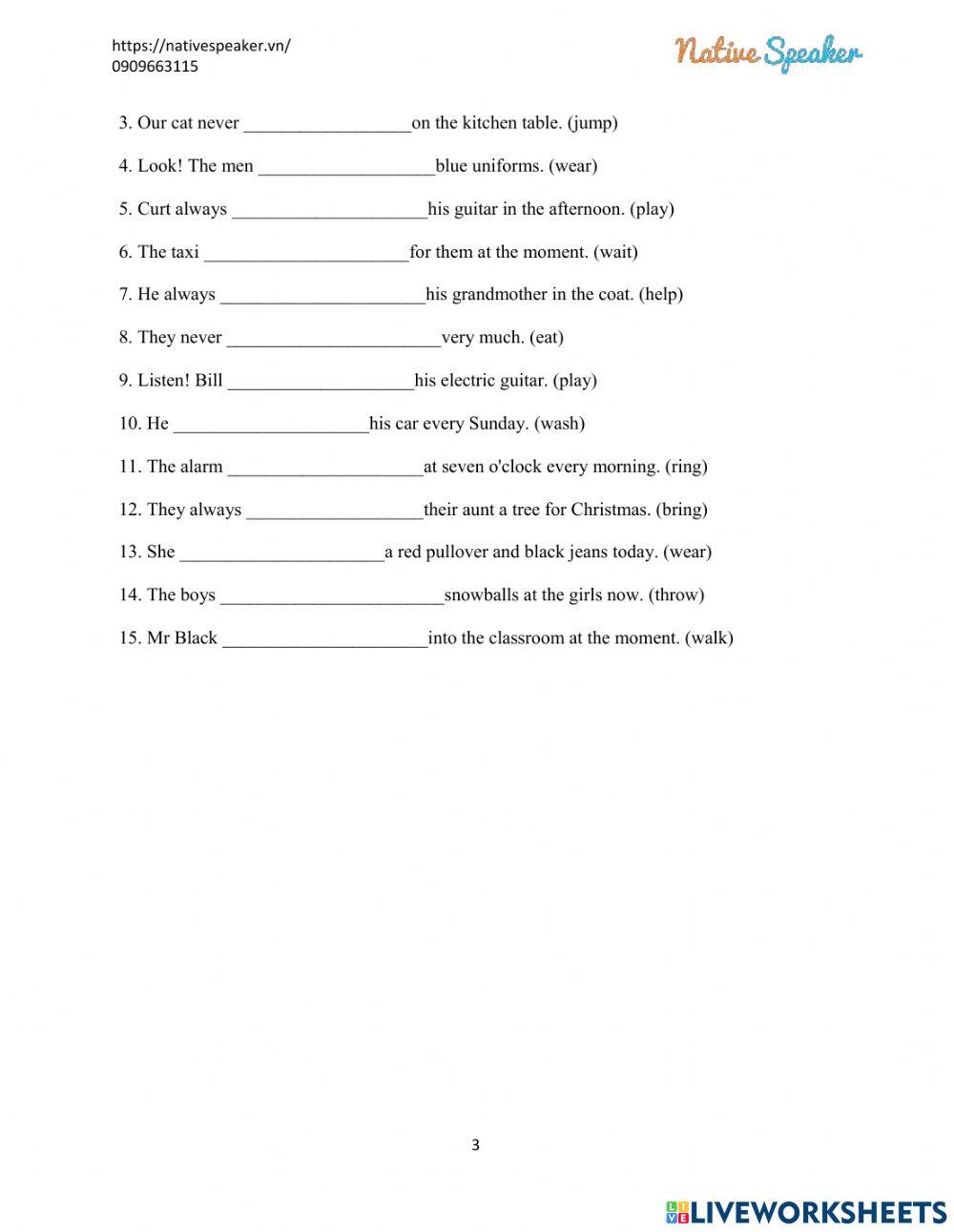 Simple present or present continous