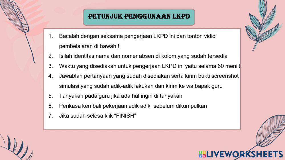 LKPD Bentuk Dan Perubahan Energi