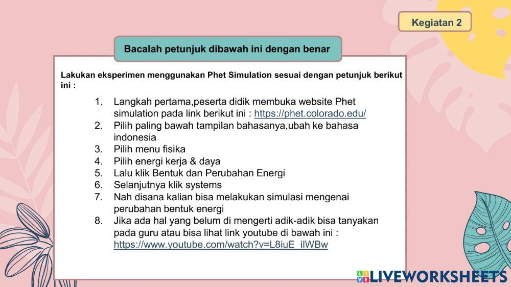 LKPD Bentuk Dan Perubahan Energi