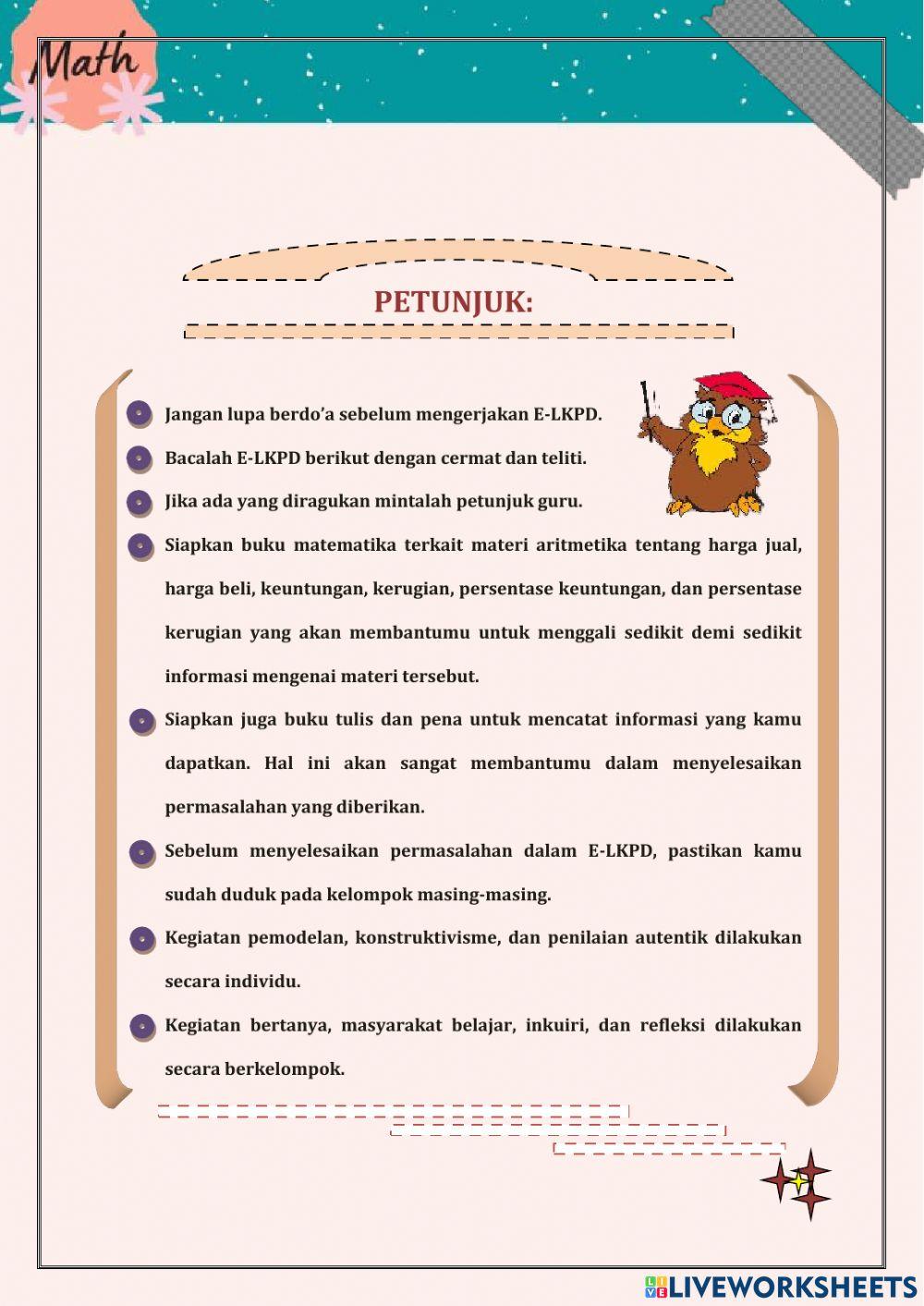 E-LKPD 1 ARITMETIKA SOSIAL FINAL