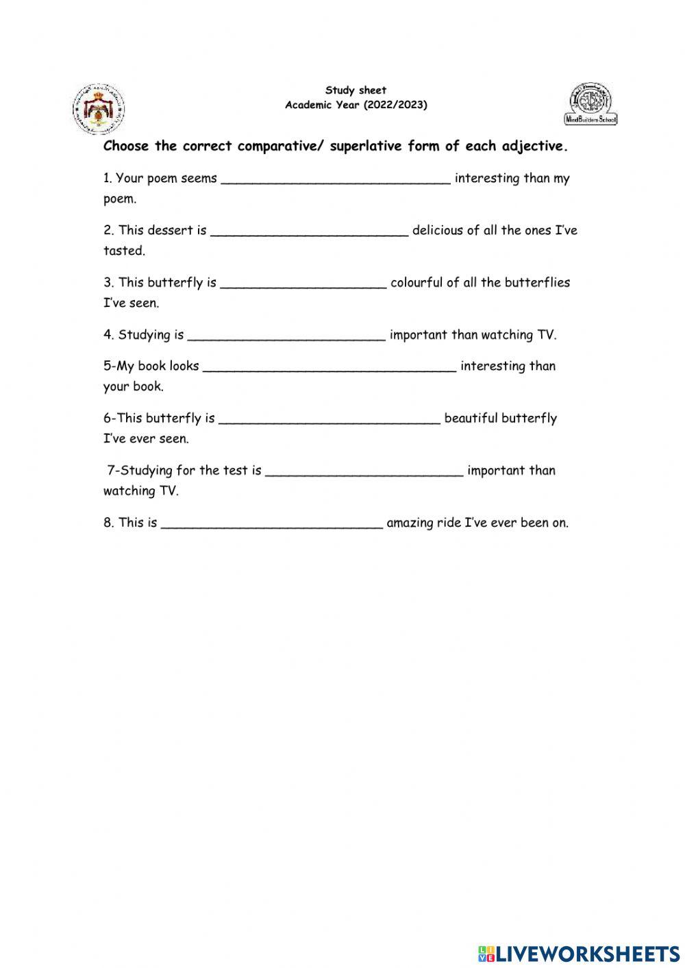 Comparativesuperlatives