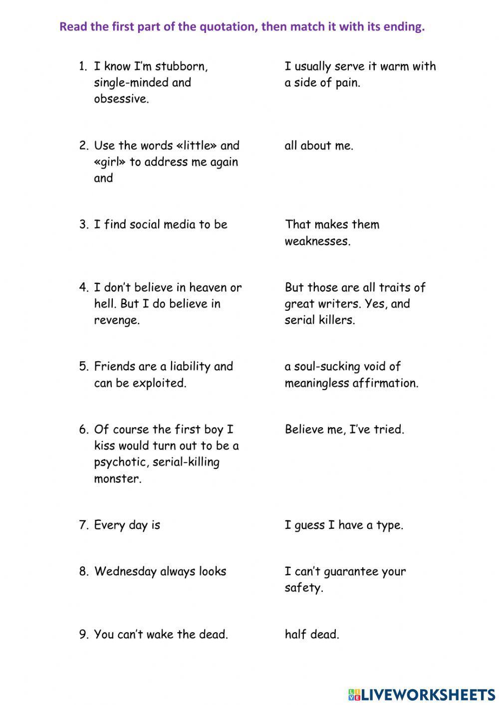 Wednesday-Series-Quotations